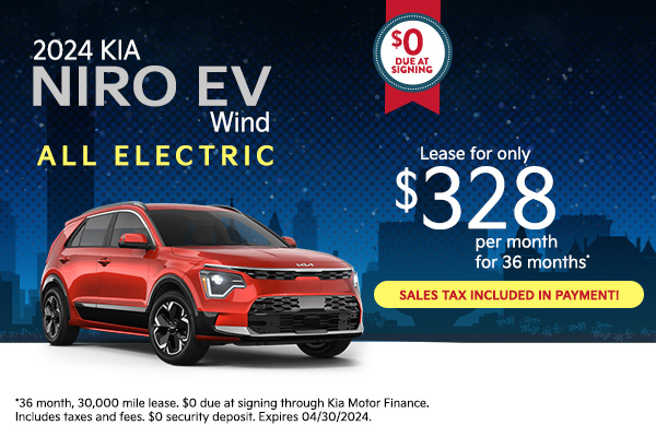 2024 Kia Niro EV Wind - All Electric!
